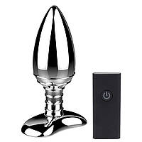 Алюмінієва анальна пробка з вібрацією та дистанційним керуванням Nexus Cestos Feromon