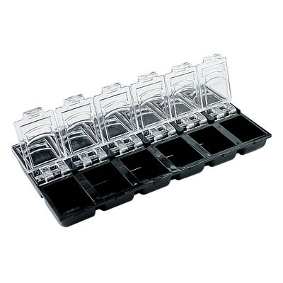 Контейнер органайзер для декору страз бісеру дрібних деталей 12 клітинок К23 (для манікюру, для косметолога)