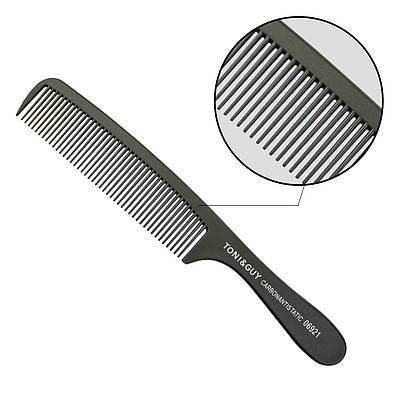 Гребінь Carbon T&G чорний з ручкою 06921