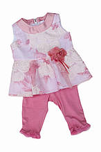 Дитячий комплект для дівчинки BABY A Італія G0878 Рожевий Хіт!