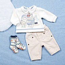 Ошатний костюм комплект для хлопчика BRUMS Італія 133BBEA004 Молочний Хіт!