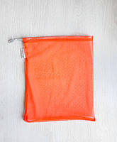 Многоразовые мешочки из текстильной сетки для продуктов и вещей Великий 31х31 см, Оранжевий