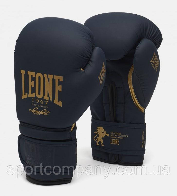 Боксерські рукавички Leone Mono Blue 12 ун.