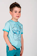 Дитяча футболка для хлопчика BRUMS Італія 151BFFN013 Бірюзовий Хіт!