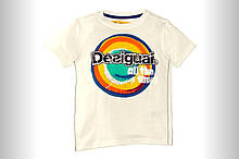 Дитяча футболка для хлопчика Desigual Іспанія 40T3645 білий Хіт!