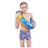 Пляжные детские плавки для мальчика с цветочным принтом Keyzi Польша NEW STYLE Синий .Хит!