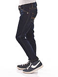 Модні дитячі джинси для дівчинки з жовтогарячим відстроченням BRUMS Італія 143BGBM006 чорні 140 |  965, фото 3