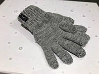 Теплые детские перчатки для девочки Margot Польша VIP Серый весенняя осенняя демисезонная .Хит!