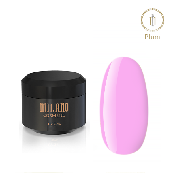 Гель Для Нарощування Milano Plum 30 ml рожевий гель для нарощування нігтів, фото 1
