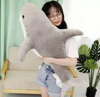 М'яка плюшева іграшка акула з ікеі ІКЕА 140 см Сірий, 140 Хіт!