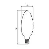 EUROLAMP LED Лампа Свічка ArtDeco 4W E14 4000K (матова) 4260410488300, фото 4