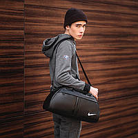 Мужская спортивная сумка Nike экокожа, Стильная для тренировок Крутая универсальная для путешествий
