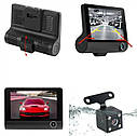 Відеореєстратор для авто C9 LCD 4" WDR 1080P Full HD (3 камери), фото 3