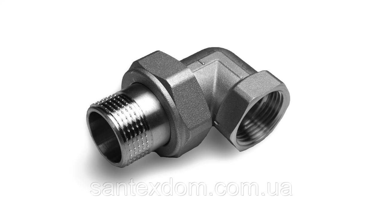 Згін американка 1/2" кутовий "PREMIUM" (Ni), фото 1