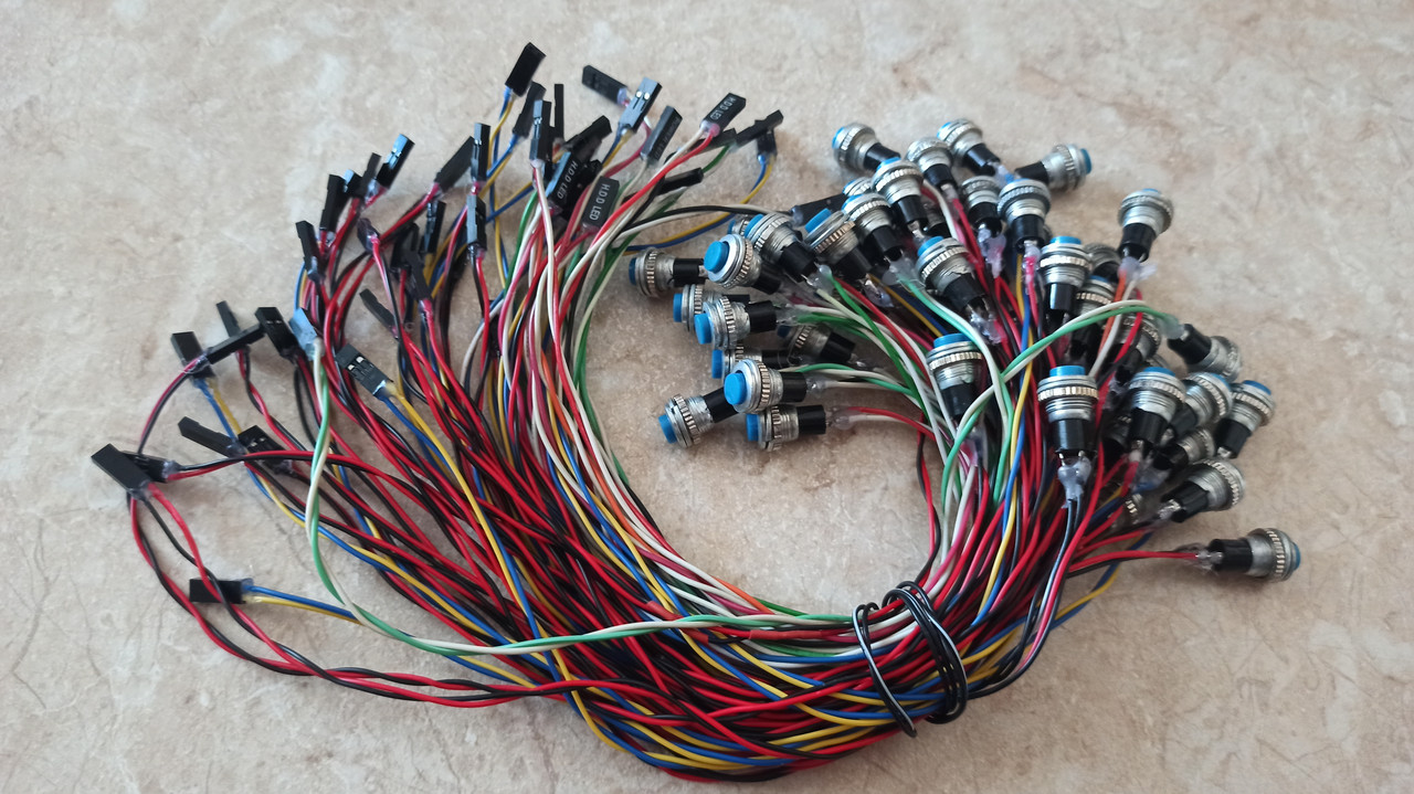 Кнопка 10 мм "вкл/викл" 30 см, фото 1