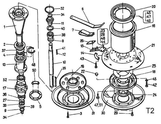 Каталог запчастей роторной косилки (Режущий аппарат косилки