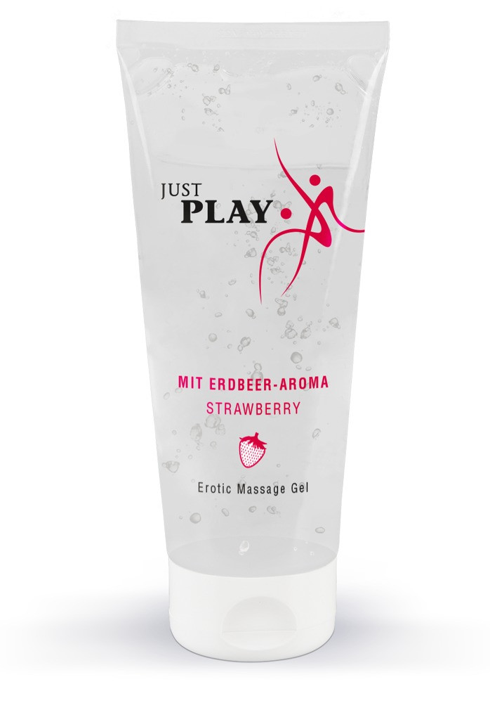 Лубрикант - Just Play Strawberry, 200 мл
