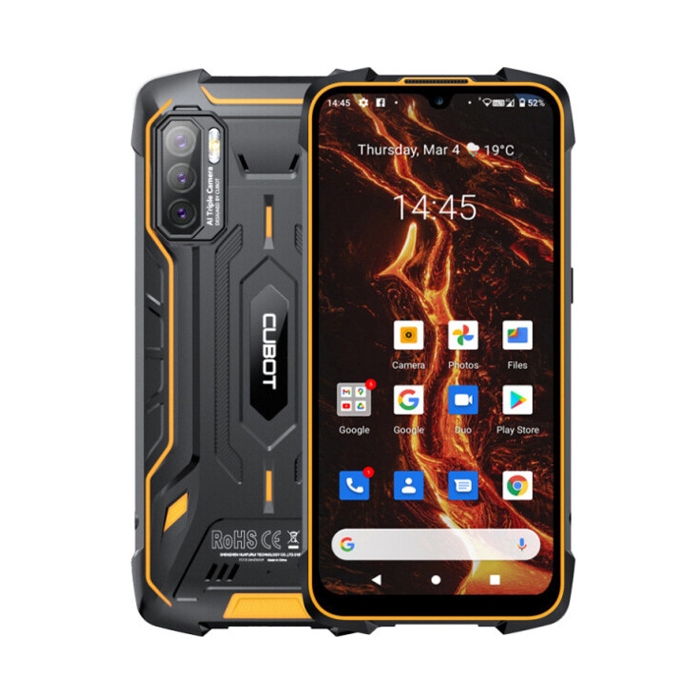 Смартфон Cubot KingKong 5 Pro 4/64 Гб  ⁇  захищений IP69  ⁇  NFC  ⁇  GPS  ⁇  8000 мА·год  ⁇  Black Orange