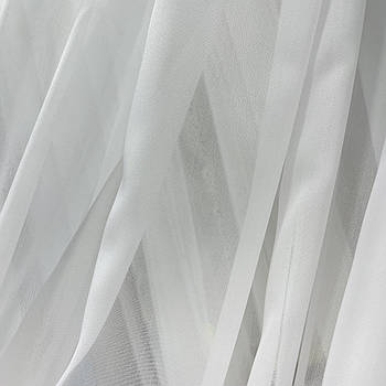 Креп білий на метраж, висота 2,8 м (1016)