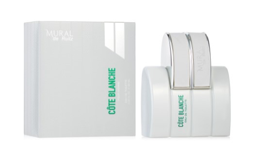 cote blanche parfum mural in black
