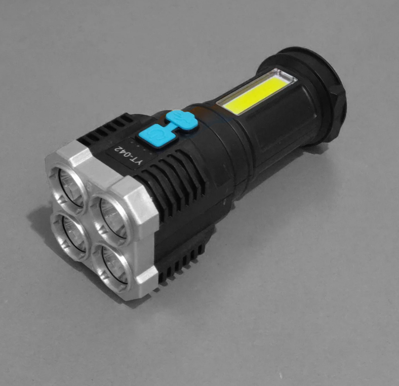 Ручной фонарь на аккумуляторе YT-042, USB зарядка: продажа, цена в .