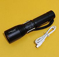 Ручний ліхтар на акумуляторі X-Bailog BL-X80-P99, USB заряджання, алюмінієвий сплав