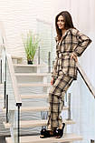 Домашній костюм в клітку, що складається з укороченого халата і штанів 42-48 розмір різні кольори, фото 6