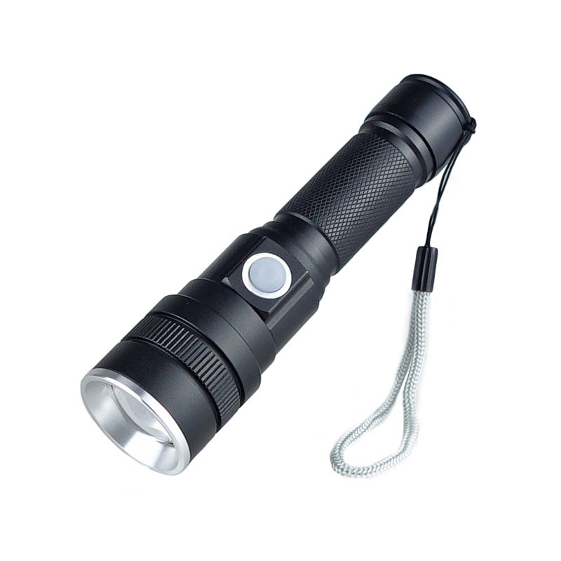 Ручний ліхтар на акумуляторі X-Bailog BL-611-P50, USB заряджання, алюмінієвий сплав