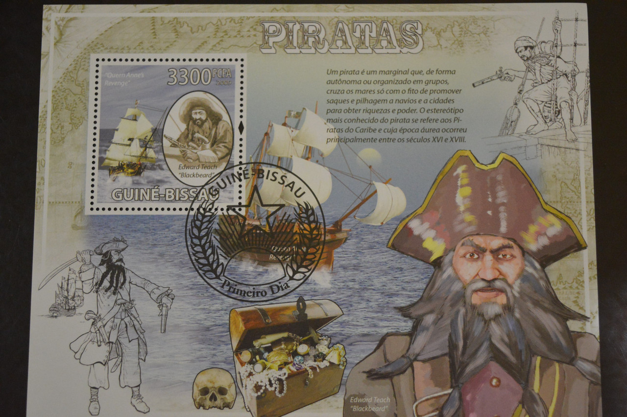 Гвінея - Бісау. Марки. Історія. Особистості. Блок. 2009 рік (В-5)