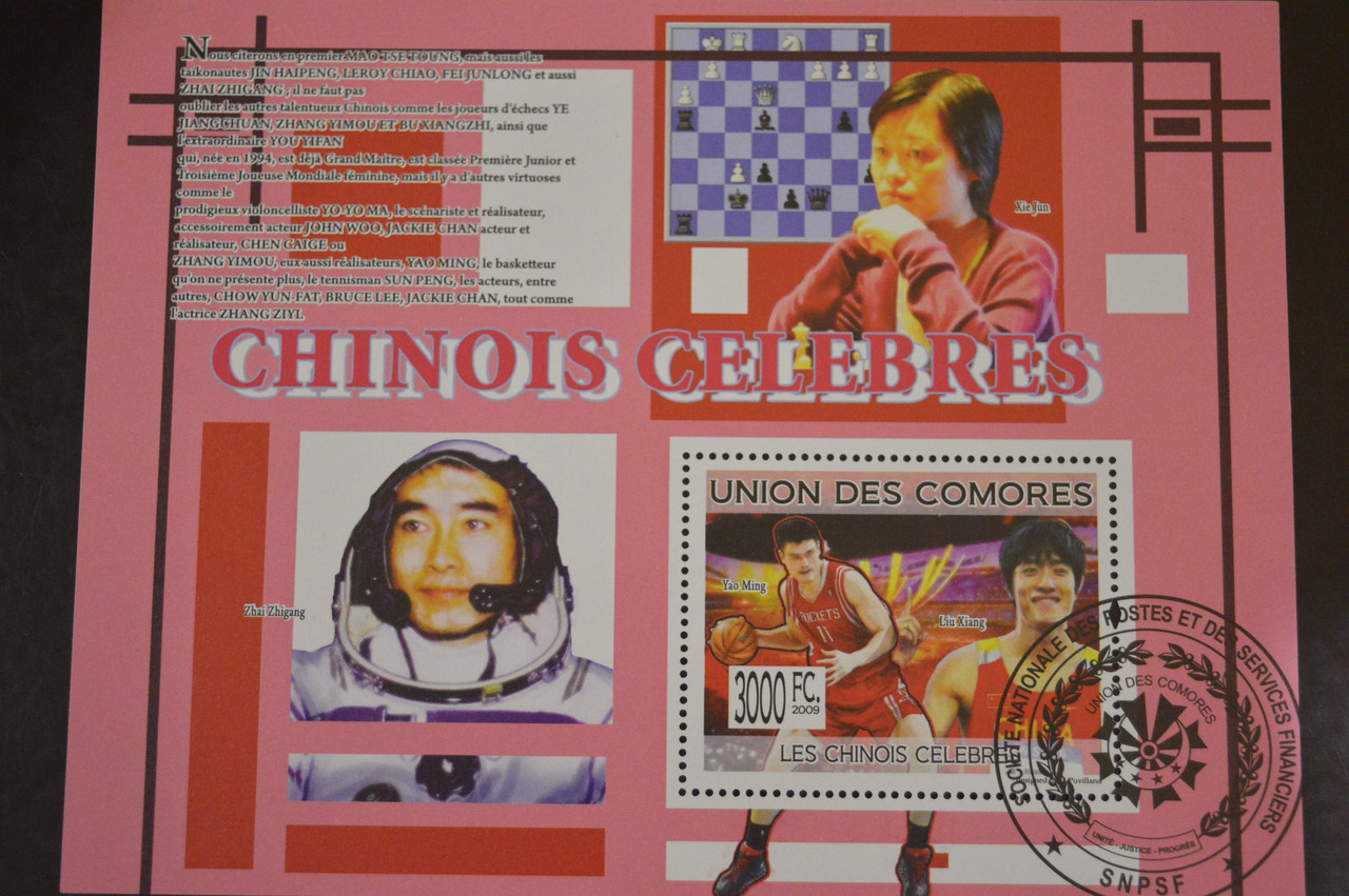 Комори. Марки. Історія. Особистості. Блок. 2009 рік (В-5)