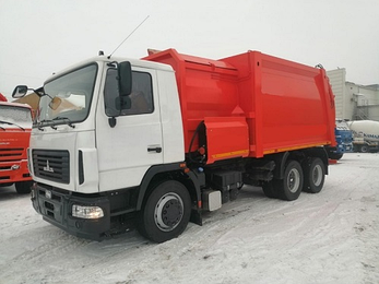 Сміттєвоз 20 м3 із боковим механічним завантаженням на шасі МАЗ-6317, фото 2