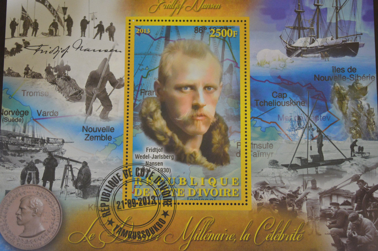 Кот Д'івуар. Марки. Історія. Особистості. Блок. 2012 рік (В-5)
