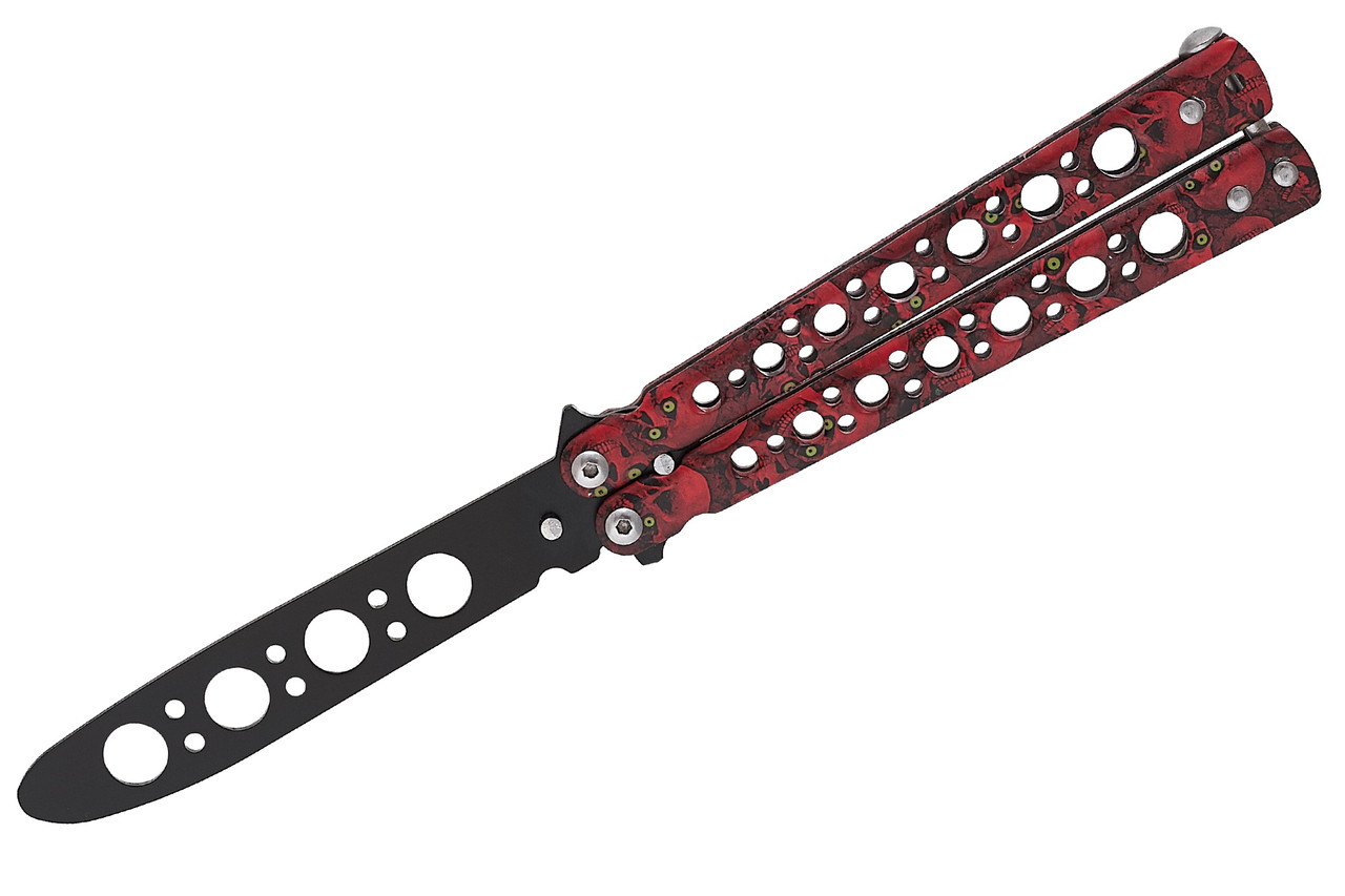 Ніж метелик тренувальний навчальний тупий балісонг безпечний дитячий ніж метелик для дитини, не гострий, 301-3, фото 1