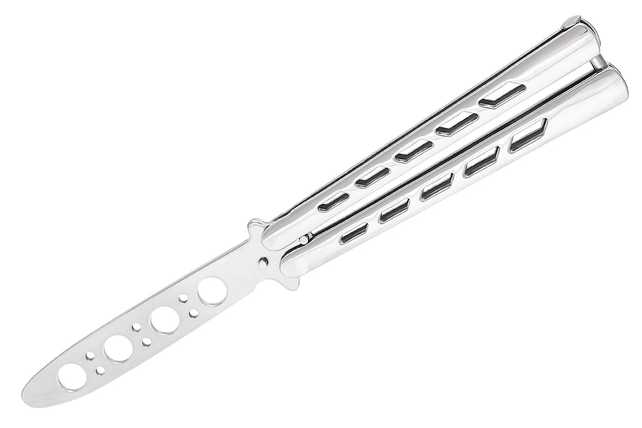 Ніж НОВИНКА метелик без гвинтів - на Заклепках (+чехол) дитячий тренувальний балисонг безпечний для дитини, фото 1