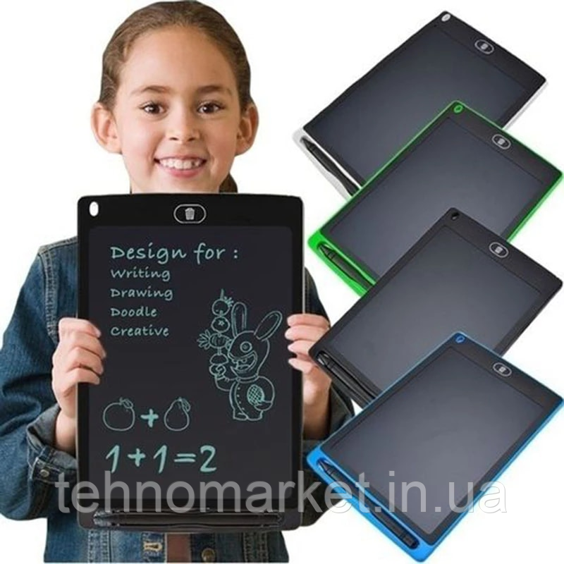 Планшет LCD для запису, малювання, творчості навчальна дошка 8.5 дюймів