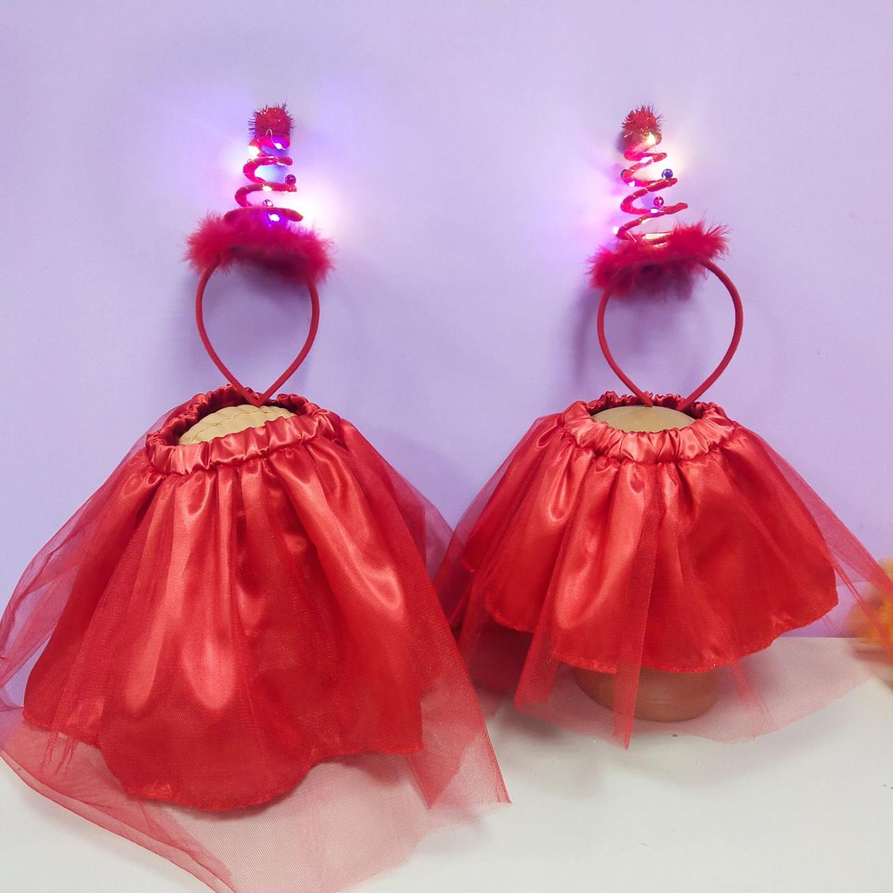 Костюм Ялинка світить новорічний зріст 98-128 см від 2 до 8 років ялинка червона, фото 1