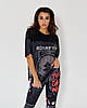 Спортивна футболка Bona Fide T-Shirt One Size "Sakura Warrior" one size чорна з малюнком, фото 6