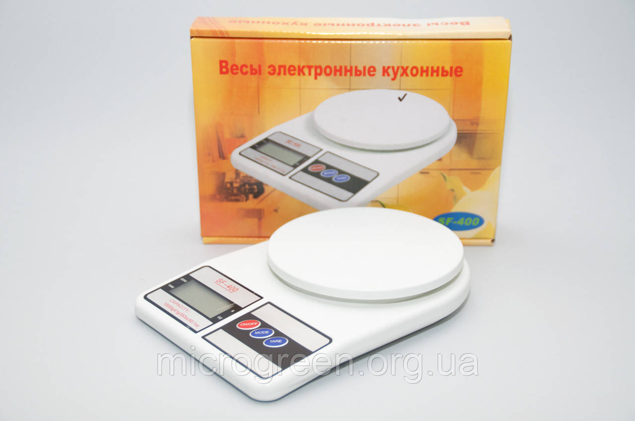 Ваги кухонні електронні SF-400 з LED-підсвіткою 10 кг