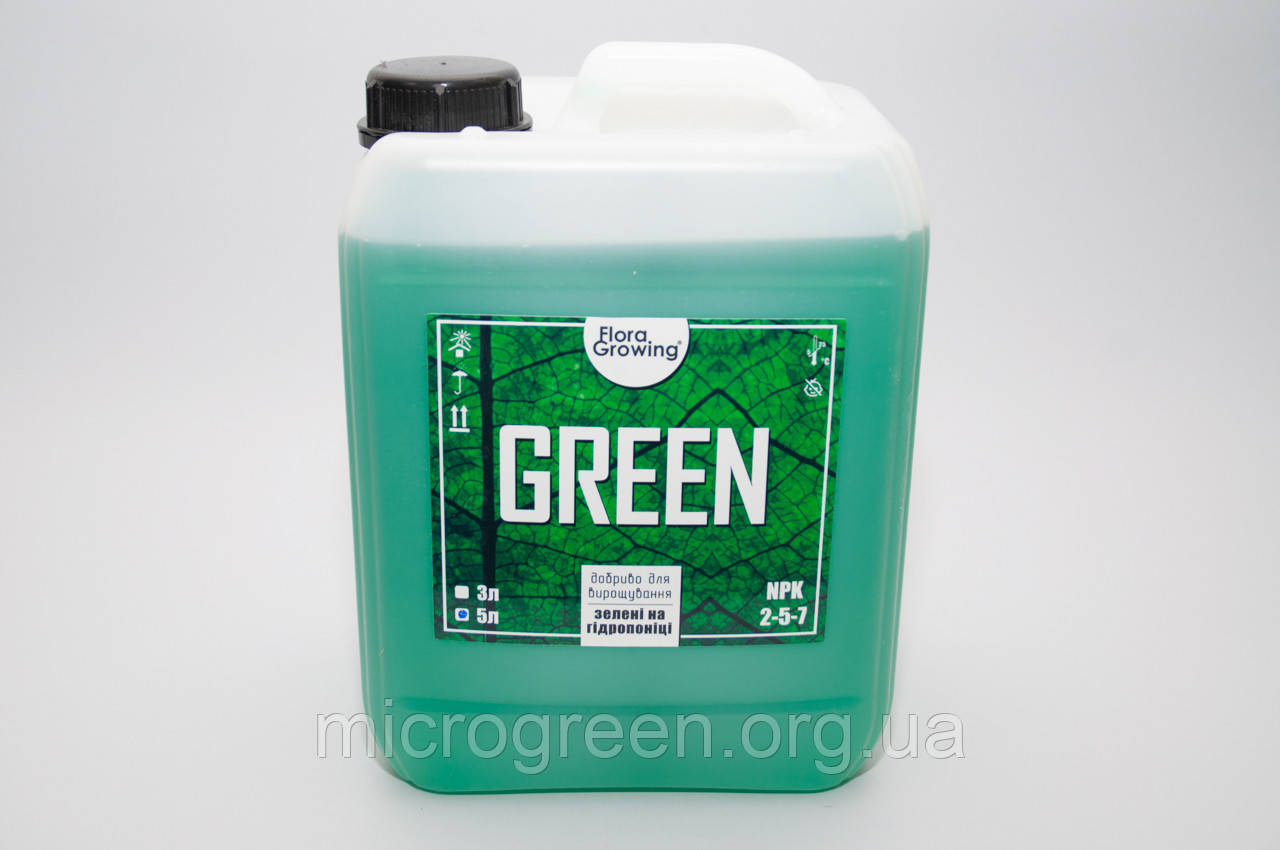 5 л Green - компонент добрив для гідропоніки і грунту аналог GHE