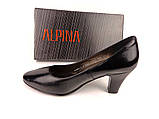 Шкіряні класичні туфлі чорного кольору, Alpina, Словенія 39, фото 6