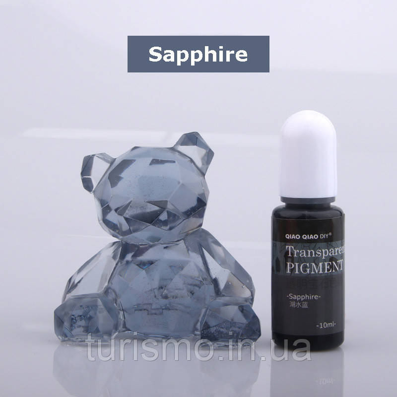 Sapphire барвник прозорий для УФ смол QIAO QIAO DIY, Junesix