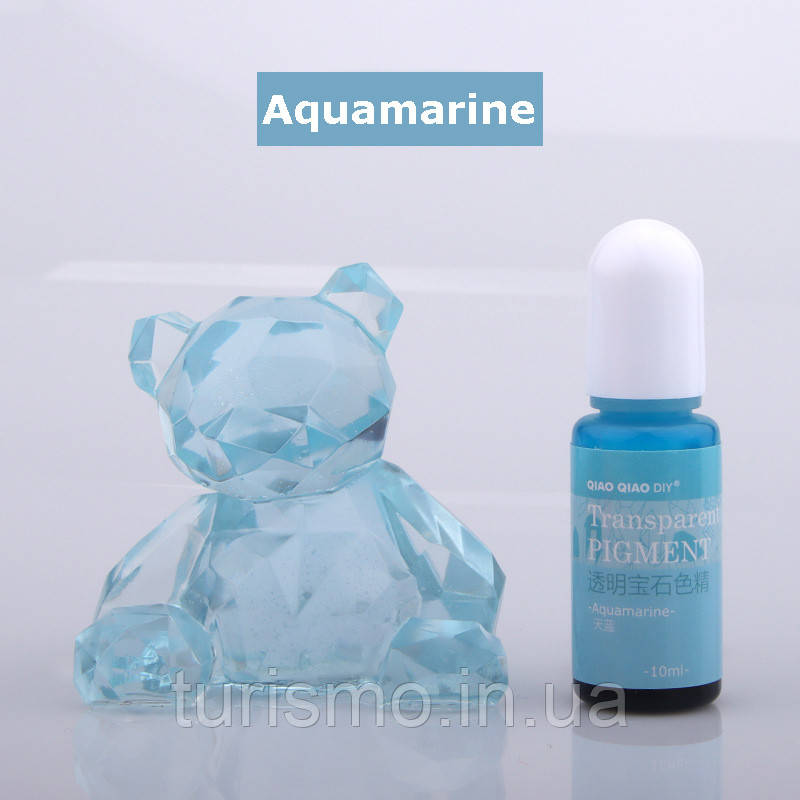 Aquamarine барвник прозорий для УФ- смол QIAO QIAO DIY, Junesix