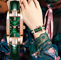 Жіночий годинник смарагдовий зелений, фото 3