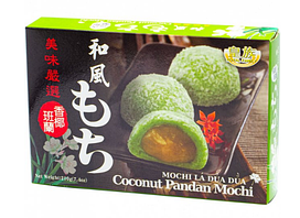 Японські цукерки Моті кокосовий пандан Japanese Mochi Coconut Pandan 210грамм (Тайвань)