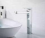 Змішувач для умивальника SANTEP 178-8 Високий Хром, фото 2