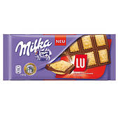 Молочний шоколад Milka LU, 87 г.