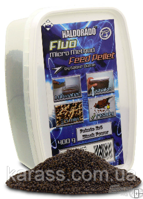 HALDORÁDÓ FLUO MICRO METHOD FEED PELLET - FEKETE ERŐ