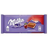 Молочний шоколад Milka Cerry cream, 100 г.