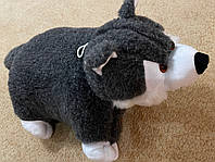 Подушка-іграшка з овечої шерсті вовчик великий