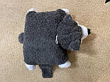 Подушка-іграшка з овечої шерсті вовчик великий, фото 4